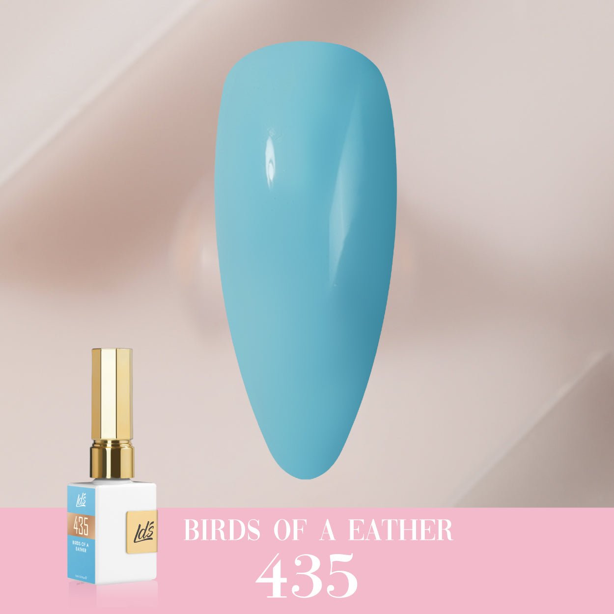 LDS Color Craze Gel Nail Polish - 435 Birds of a Feather - 0.5oz - DTK Nail Supply