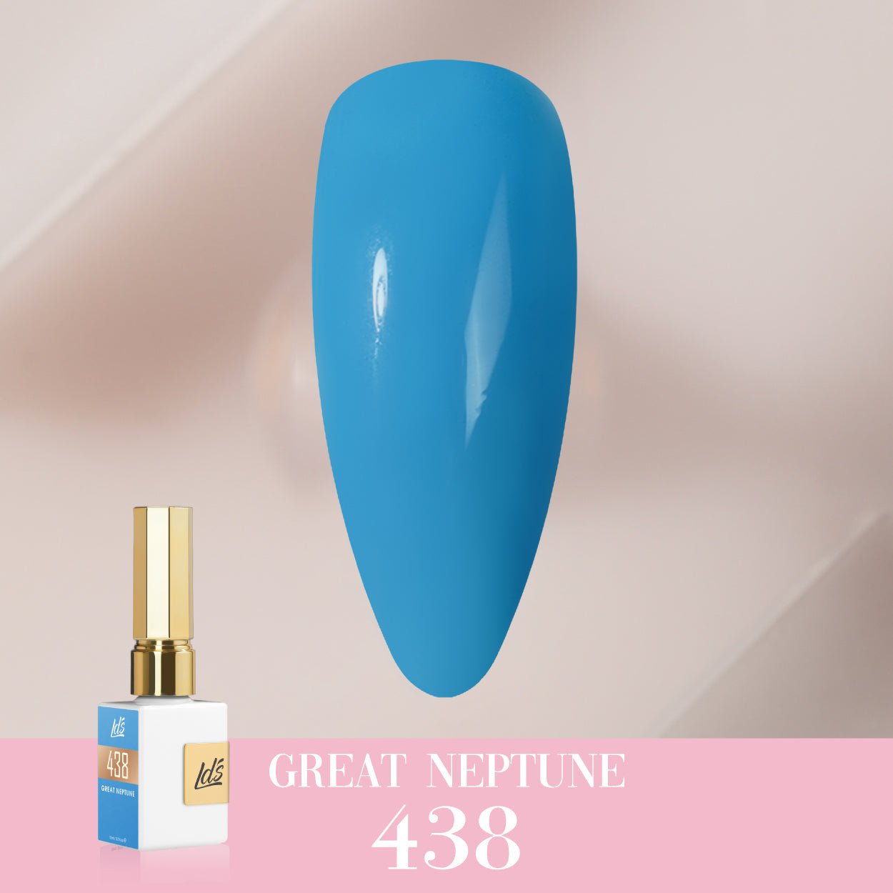 LDS Color Craze Gel Nail Polish - 438 Great Neptune - 0.5oz - DTK Nail Supply