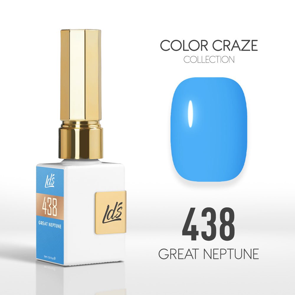 LDS Color Craze Gel Nail Polish - 438 Great Neptune - 0.5oz - DTK Nail Supply