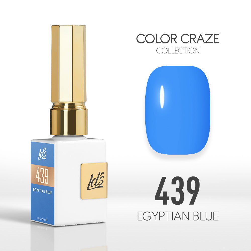 LDS Color Craze Gel Nail Polish - 439 Egyptian Blue - 0.5oz - DTK Nail Supply