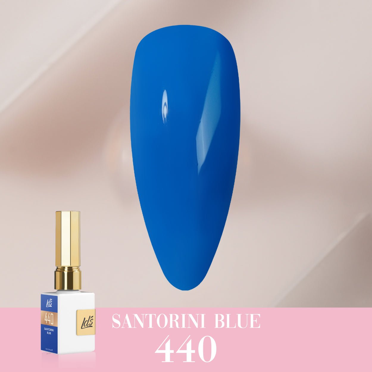 LDS Color Craze Gel Nail Polish - 440 Santorini Blue - 0.5oz - DTK Nail Supply