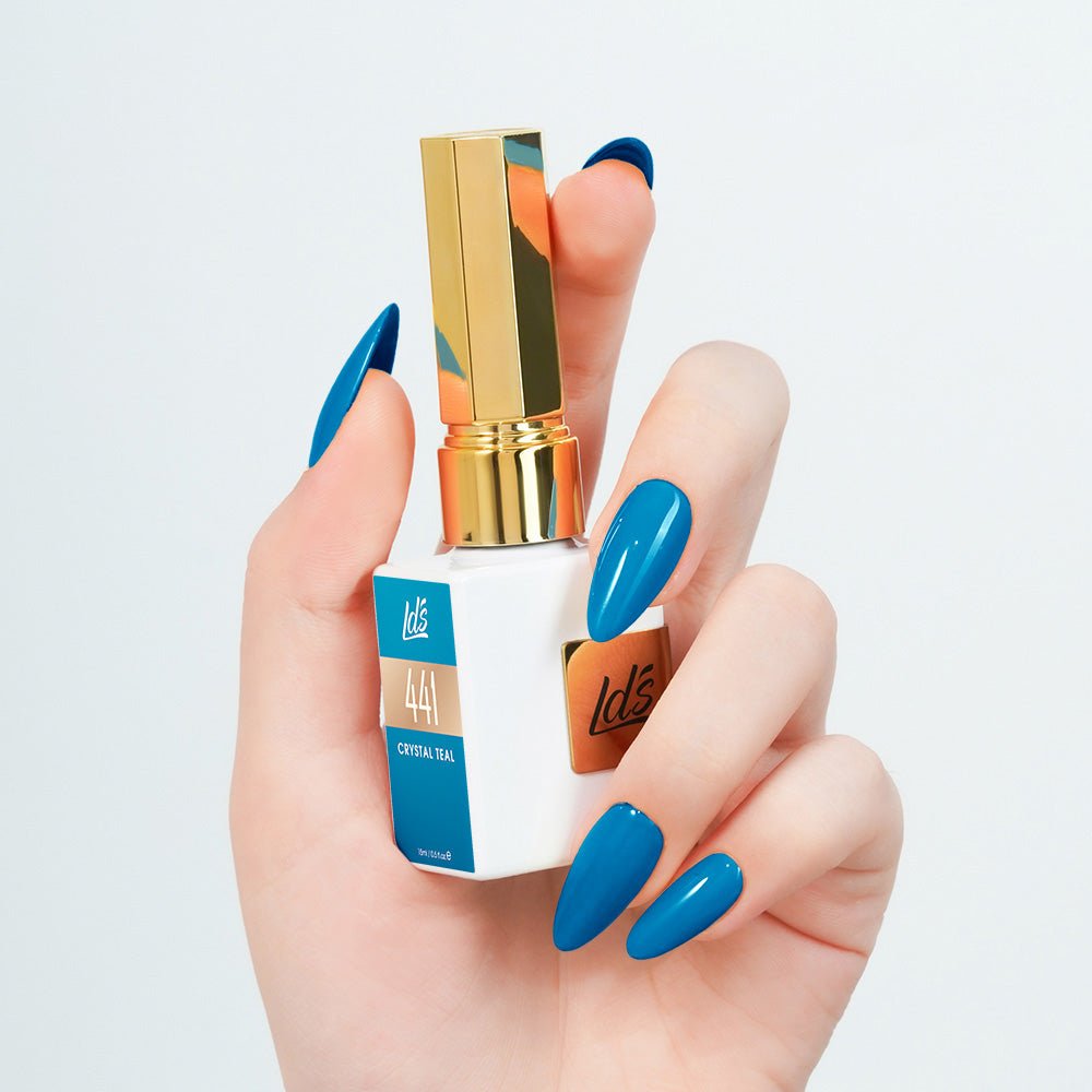 LDS Color Craze Gel Nail Polish - 441 Crystal Teal - 0.5oz - DTK Nail Supply