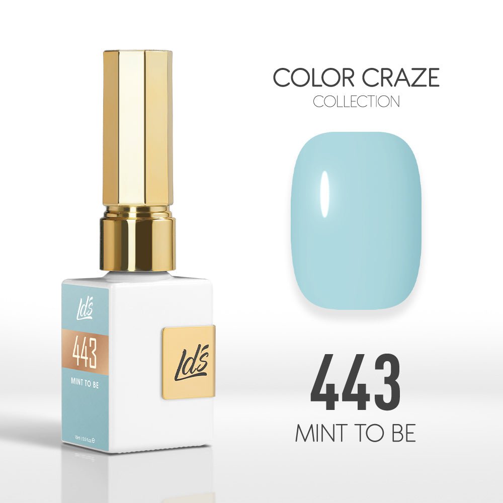 LDS Color Craze Gel Nail Polish - 443 Mint To Be - 0.5oz - DTK Nail Supply
