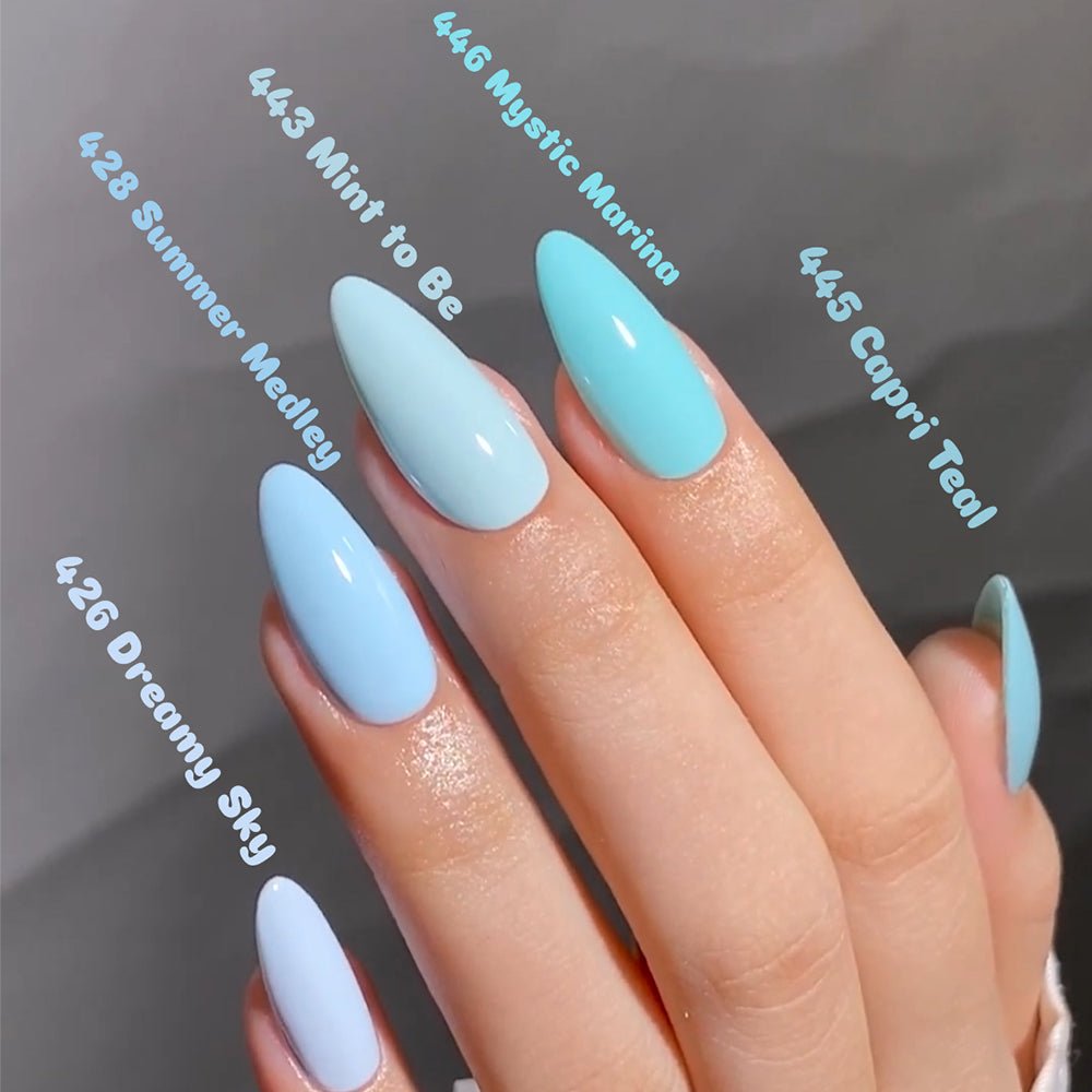 LDS Color Craze Gel Nail Polish - 445 Capri Teal - 0.5oz - DTK Nail Supply