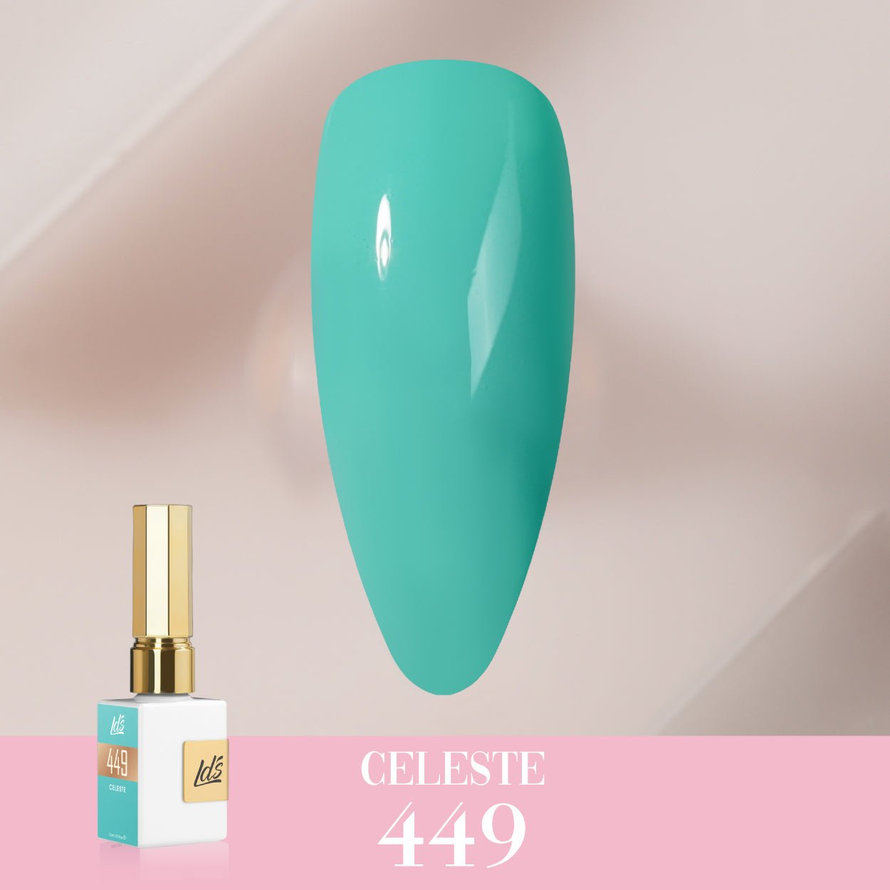 LDS Color Craze Gel Nail Polish - 449 Celeste - 0.5oz - DTK Nail Supply