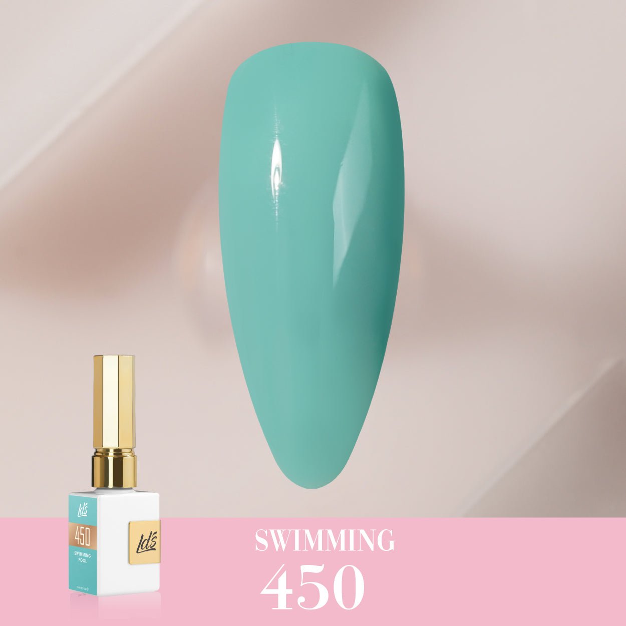 LDS Color Craze Gel Nail Polish - 450 Swimming Pool - 0.5oz - DTK Nail Supply