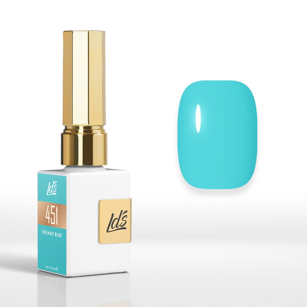 LDS Color Craze Gel Nail Polish - 451 Tiffany Blue - 0.5oz - DTK Nail Supply