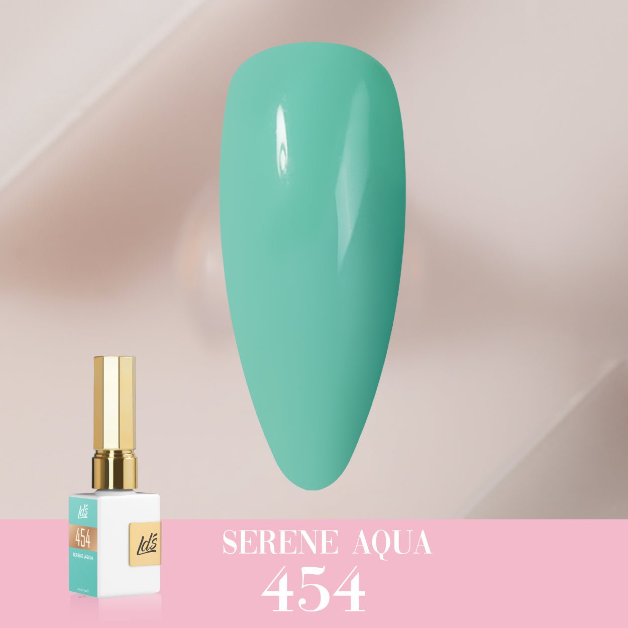 LDS Color Craze Gel Nail Polish - 454 Serene Aqua - 0.5oz - DTK Nail Supply