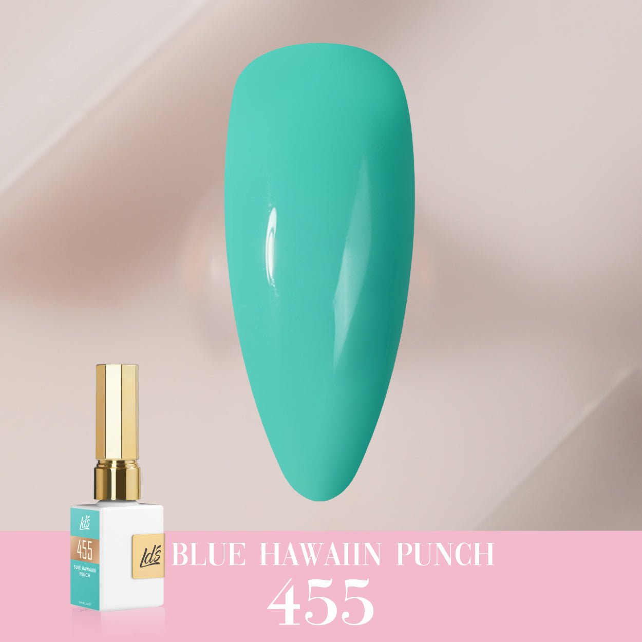 LDS Color Craze Gel Nail Polish - 455 Blue Hawaiin Punch - 0.5oz - DTK Nail Supply