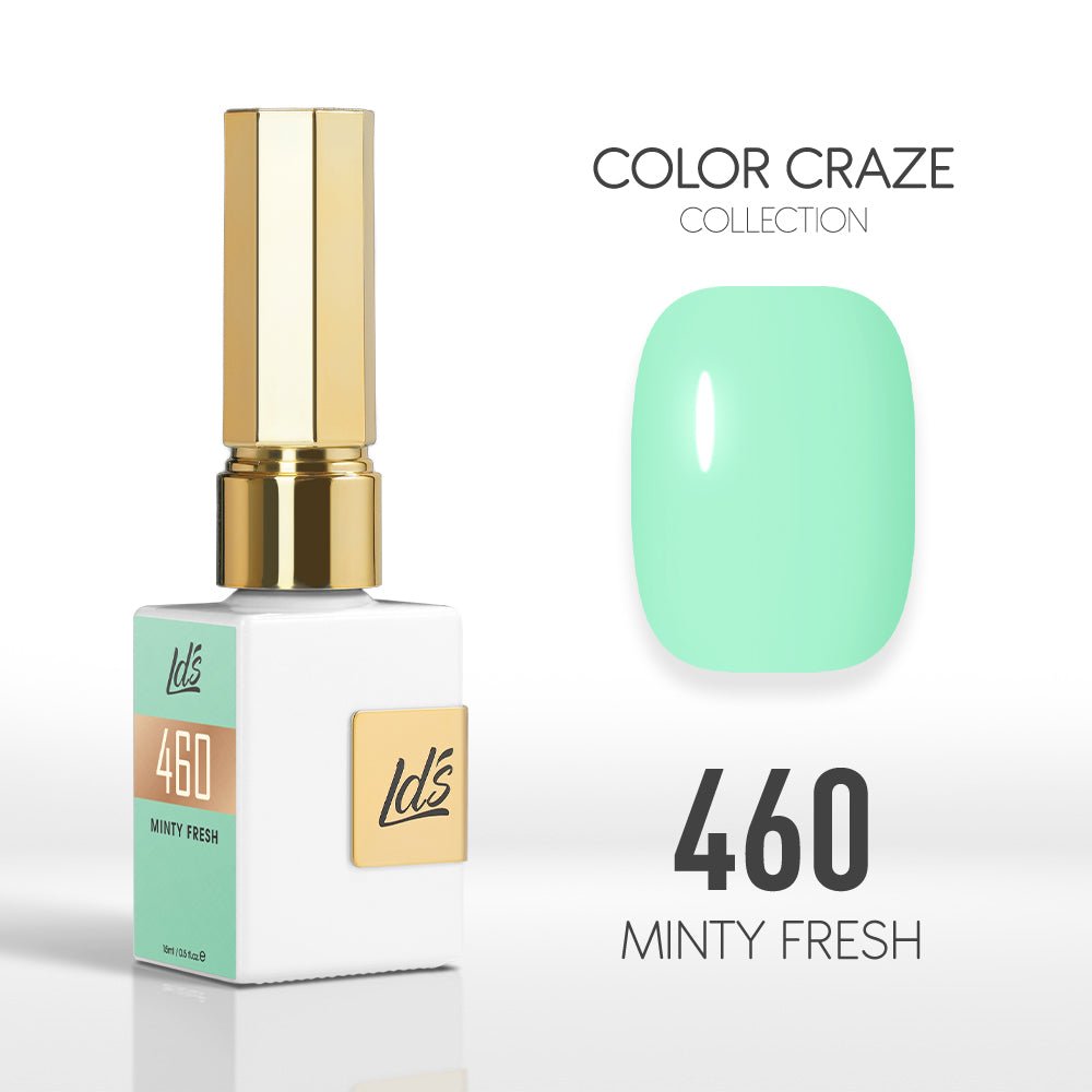 LDS Color Craze Gel Nail Polish - 460 Minty Fresh - 0.5oz - DTK Nail Supply