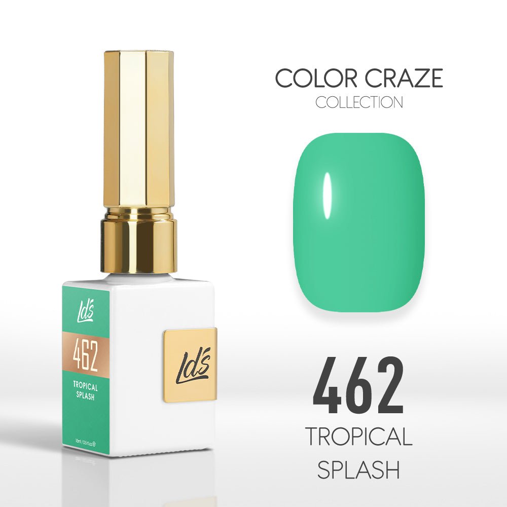 LDS Color Craze Gel Nail Polish - 462 Tropical Splash - 0.5oz - DTK Nail Supply