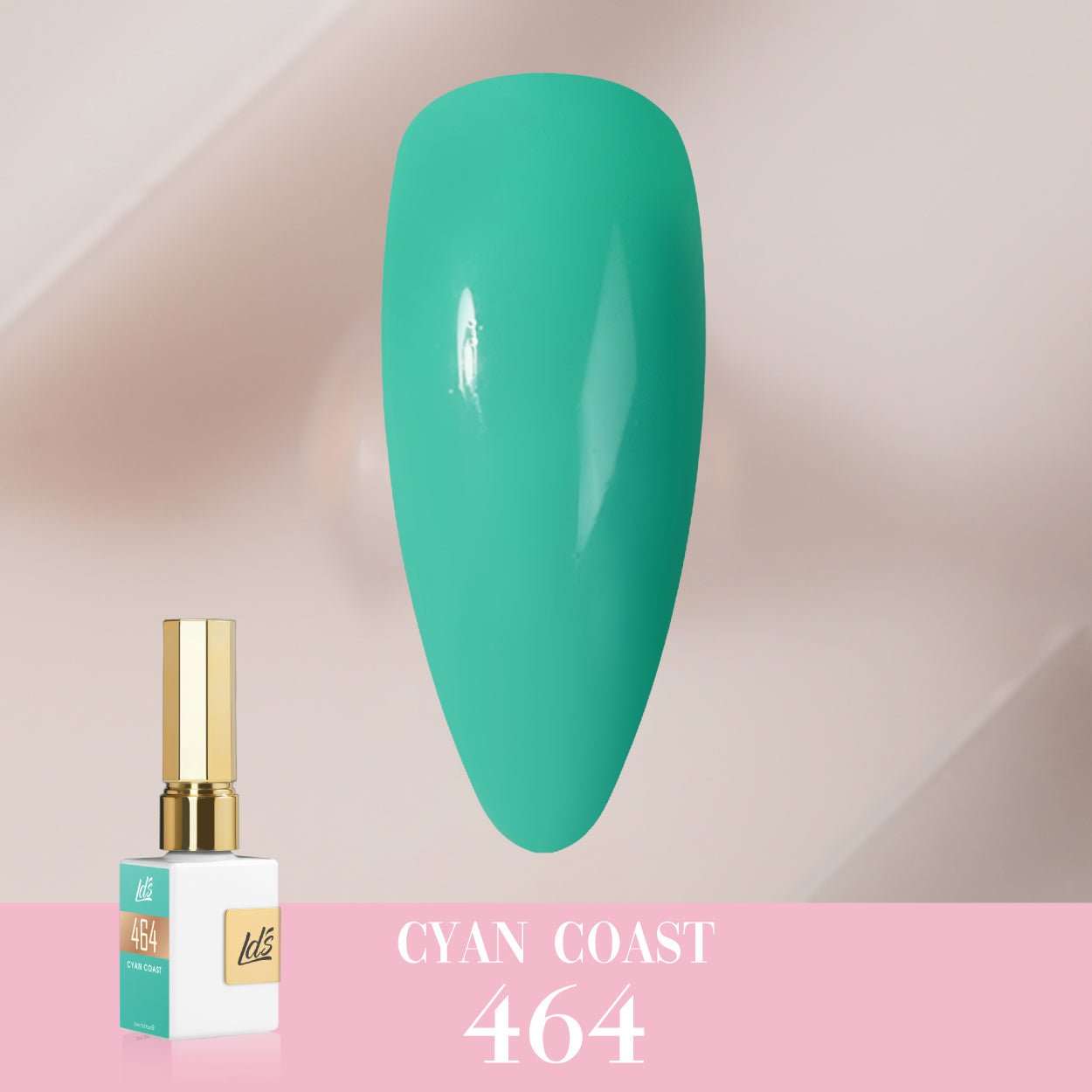 LDS Color Craze Gel Nail Polish - 464 Cyan Coast - 0.5oz - DTK Nail Supply
