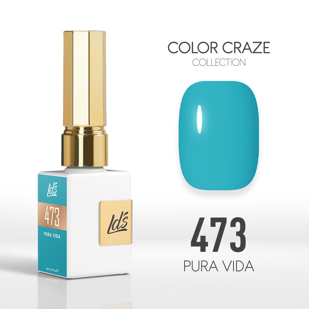 LDS Color Craze Gel Nail Polish - 473 Pura Vida - 0.5oz - DTK Nail Supply