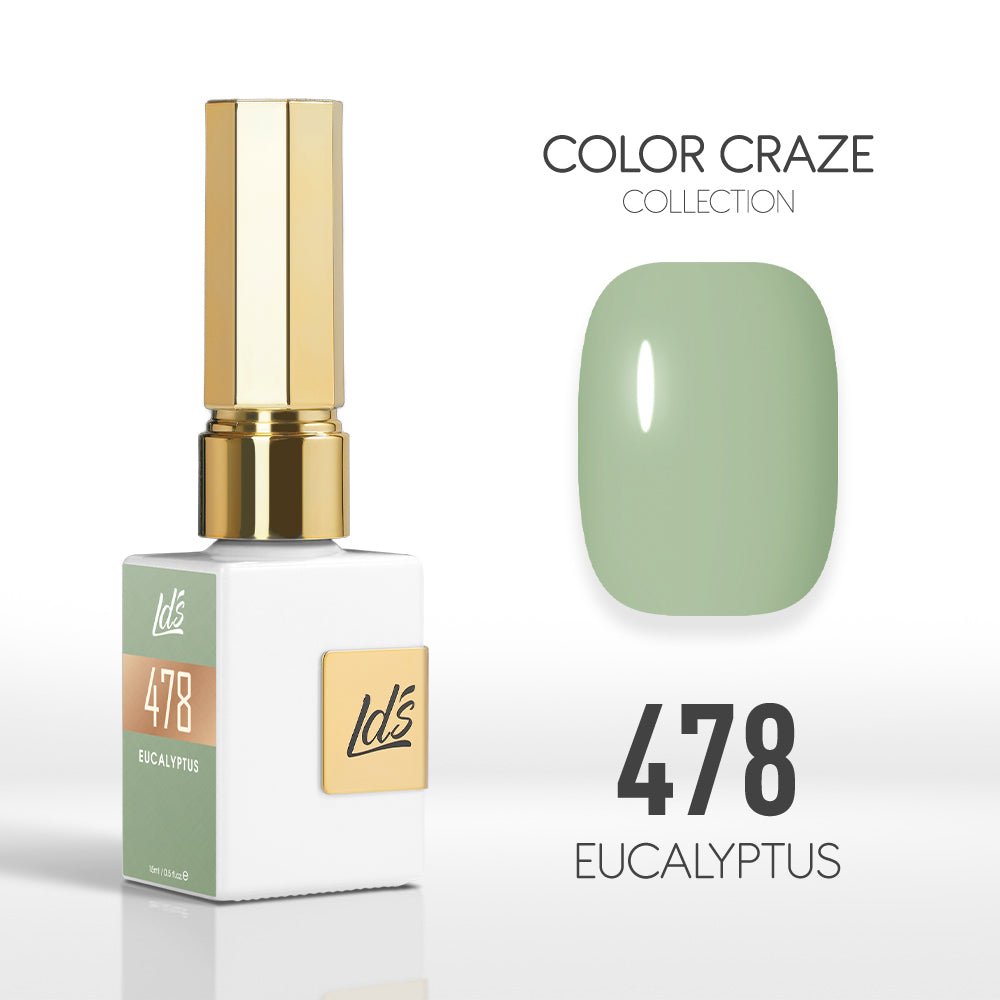LDS Color Craze Gel Nail Polish - 478 Eucalyptus - 0.5oz - DTK Nail Supply