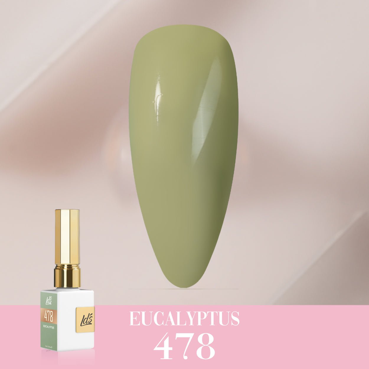 LDS Color Craze Gel Nail Polish - 478 Eucalyptus - 0.5oz - DTK Nail Supply