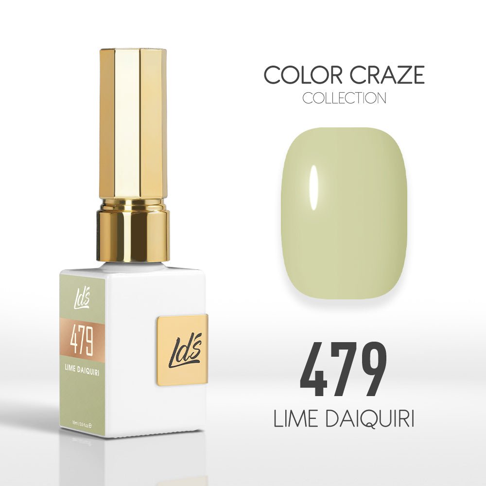 LDS Color Craze Gel Nail Polish - 479 Lime Daiquiri - 0.5oz - DTK Nail Supply