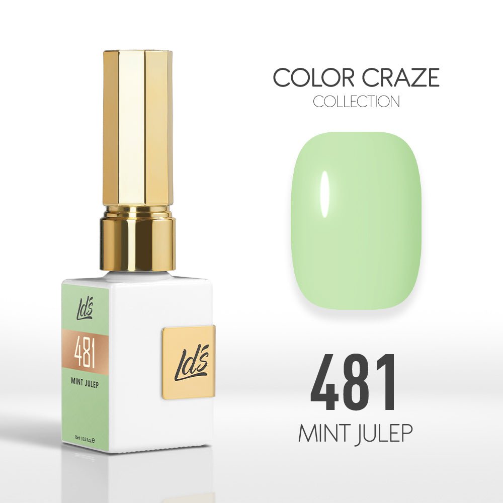 LDS Color Craze Gel Nail Polish - 481 Mint Julep - 0.5oz - DTK Nail Supply