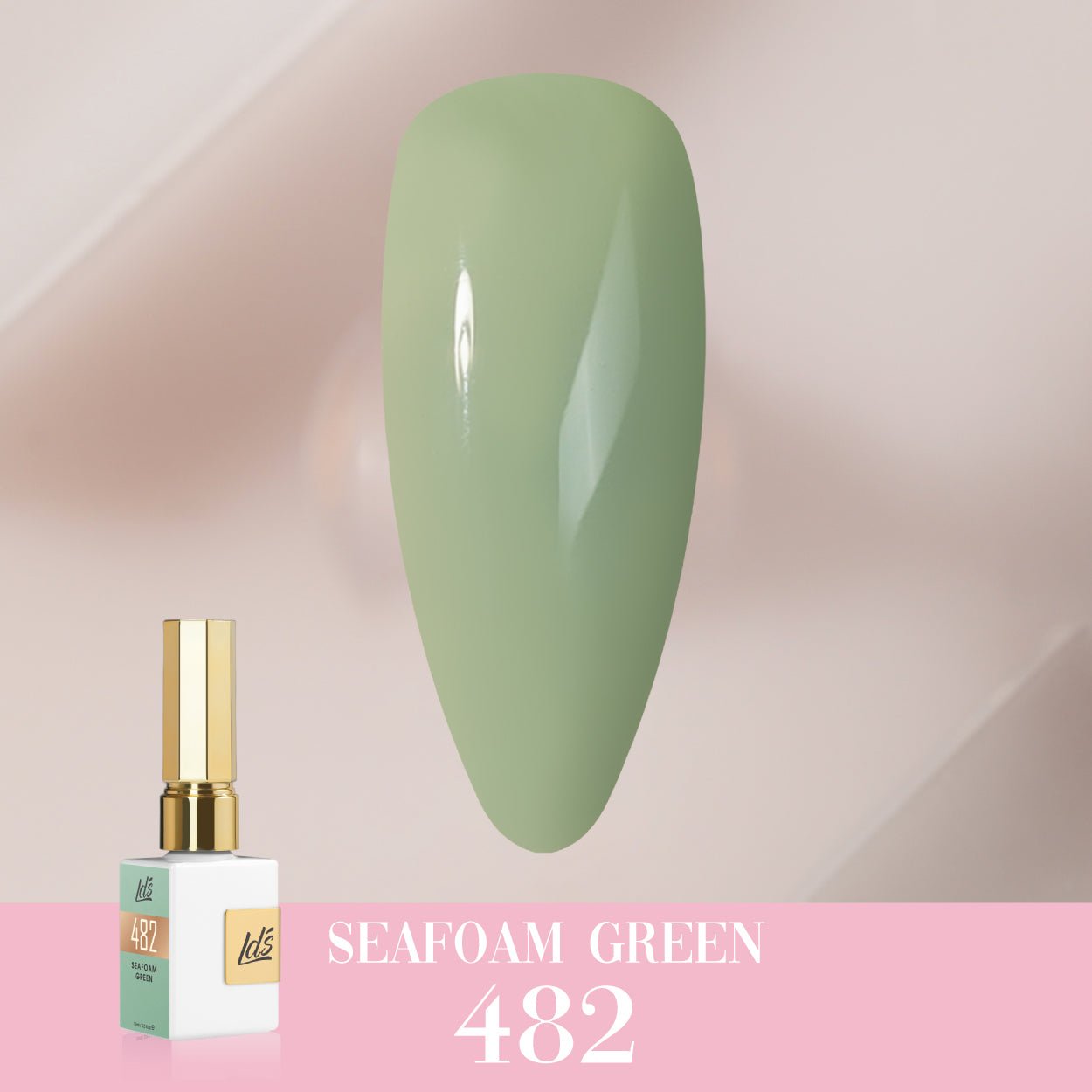 LDS Color Craze Gel Nail Polish - 482 Seafoam Green - 0.5oz - DTK Nail Supply