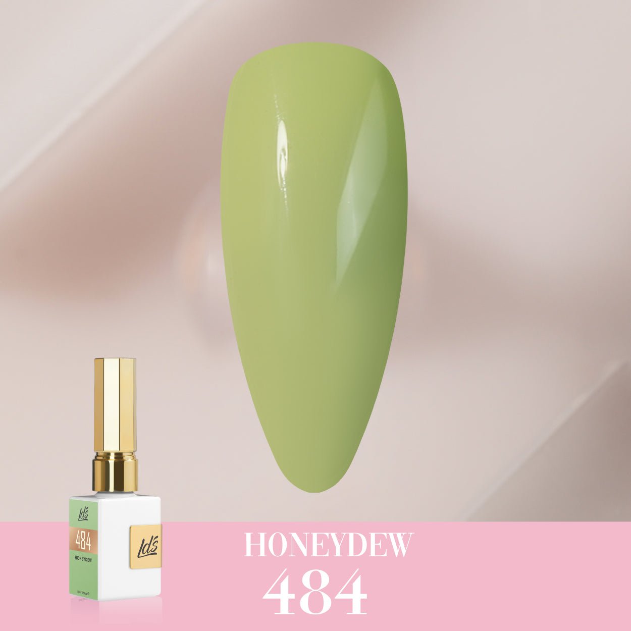 LDS Color Craze Gel Nail Polish - 484 Honeydew - 0.5oz - DTK Nail Supply
