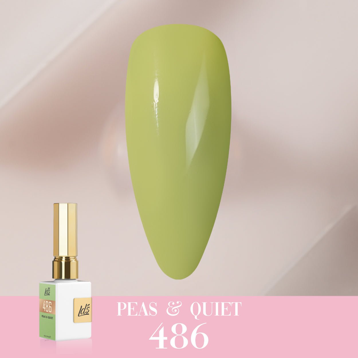 LDS Color Craze Gel Nail Polish - 486 Peas & Quiet - 0.5oz - DTK Nail Supply