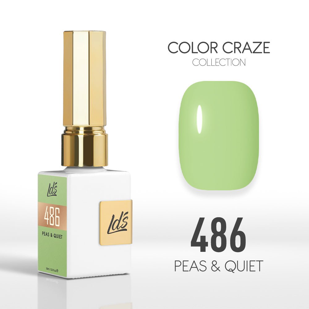 LDS Color Craze Gel Nail Polish - 486 Peas & Quiet - 0.5oz - DTK Nail Supply