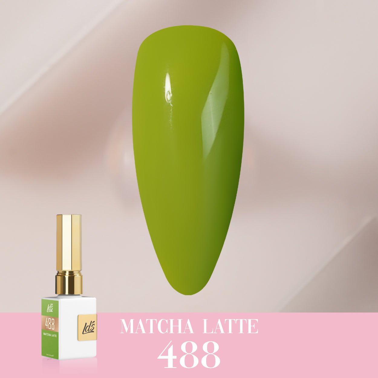 LDS Color Craze Gel Nail Polish - 488 Matcha Latte - 0.5oz - DTK Nail Supply