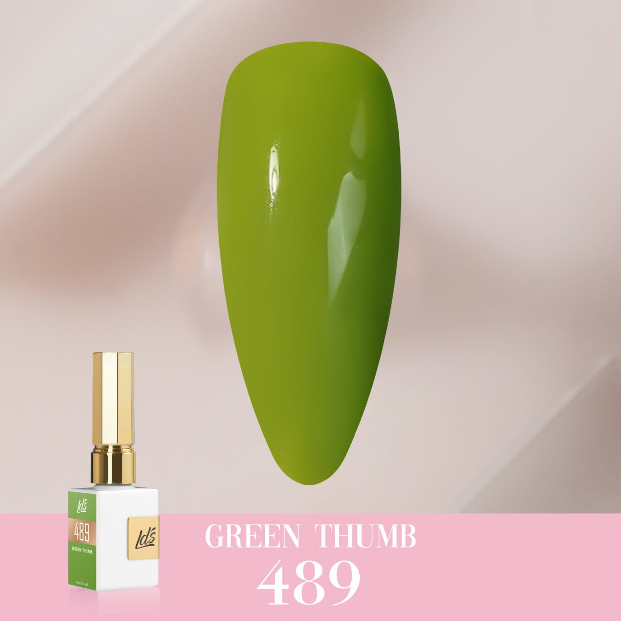 LDS Color Craze Gel Nail Polish - 489 Green Thumb - 0.5oz - DTK Nail Supply