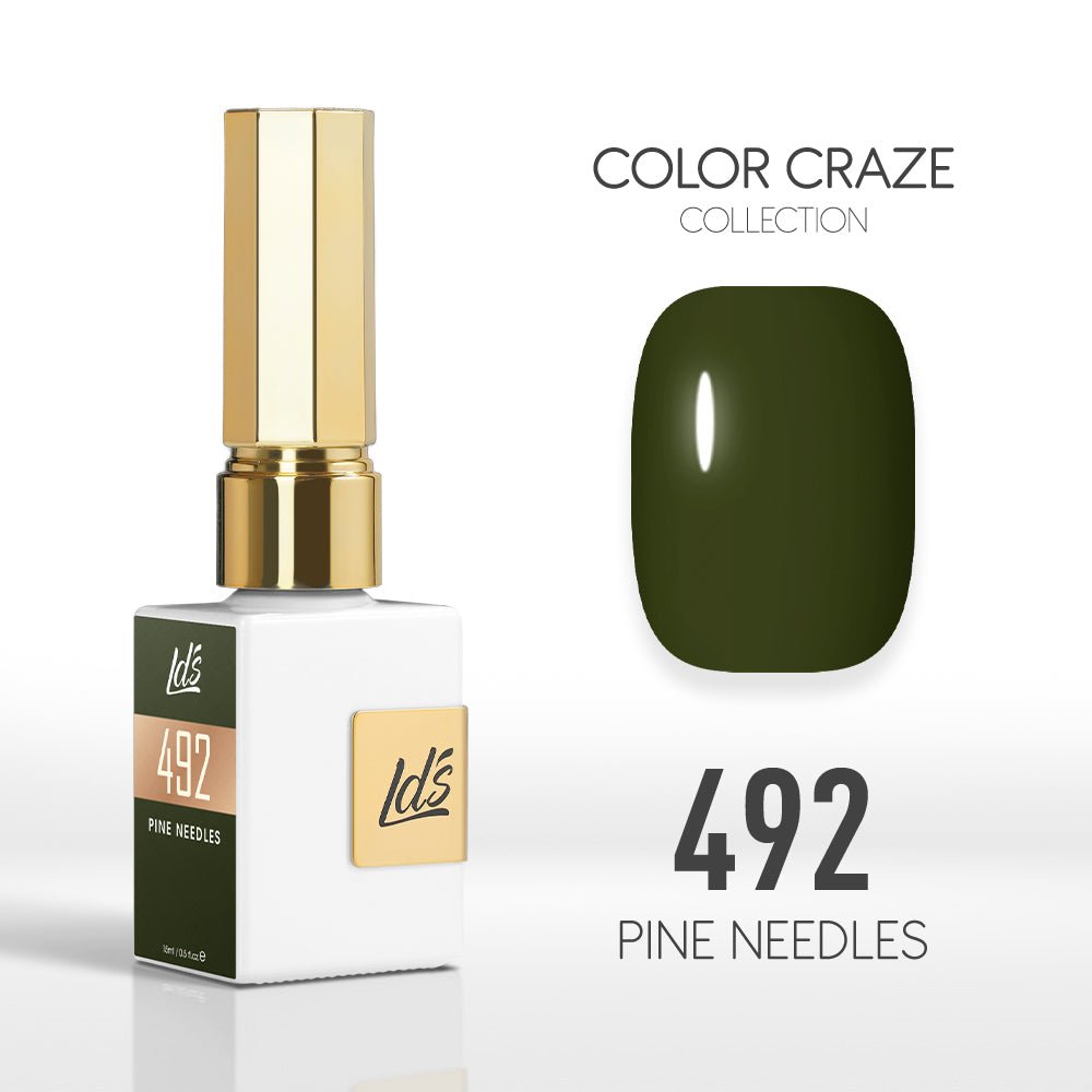 LDS Color Craze Gel Nail Polish - 492 Pine Needles - 0.5oz - DTK Nail Supply