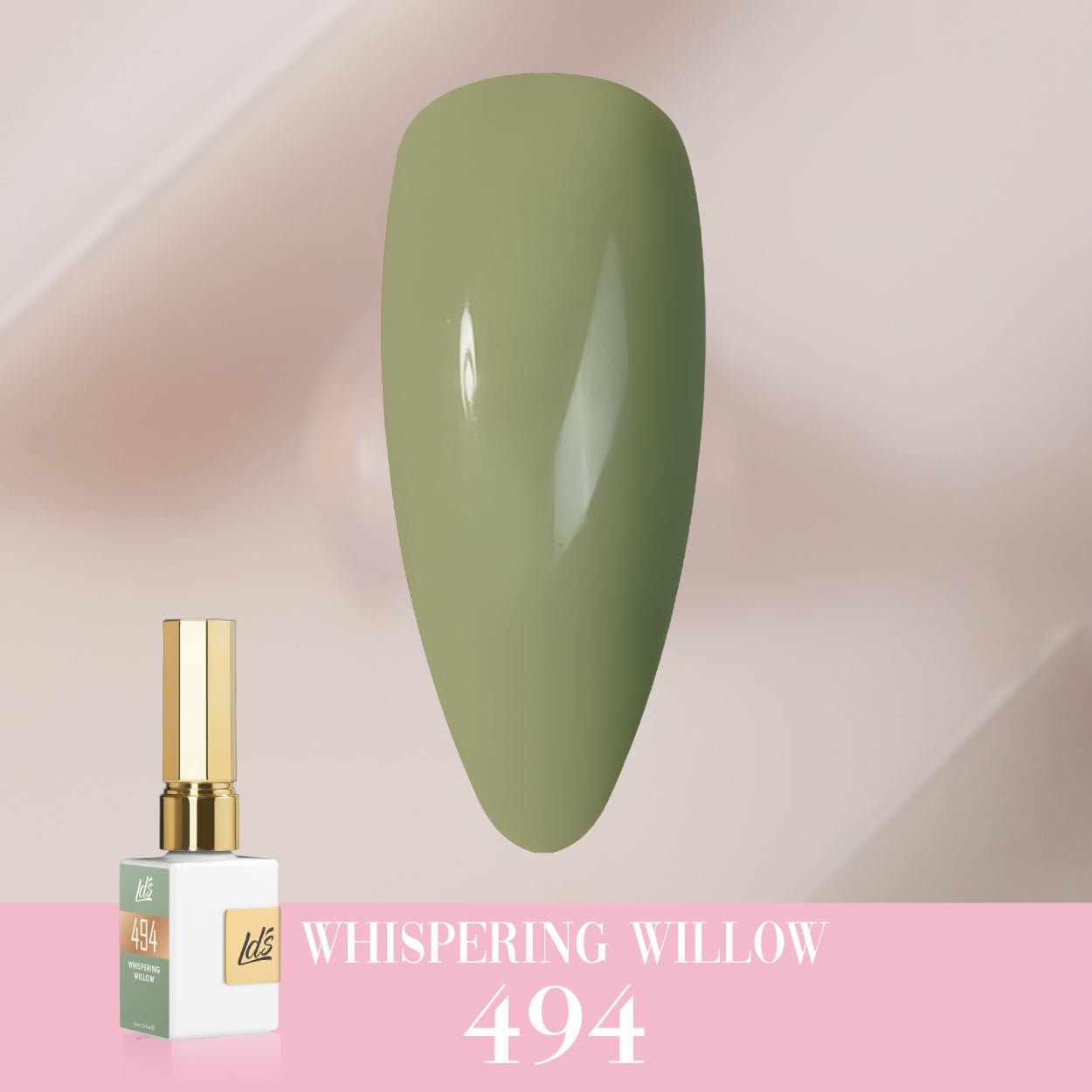 LDS Color Craze Gel Nail Polish - 494 Whispering Willow - 0.5oz - DTK Nail Supply
