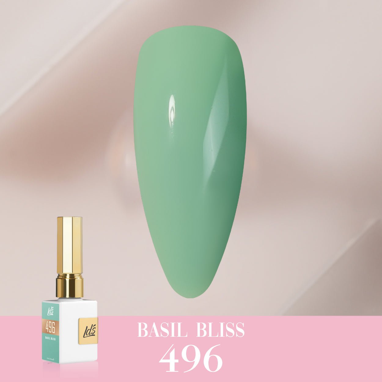 LDS Color Craze Gel Nail Polish - 496 Basil Bliss - 0.5oz - DTK Nail Supply