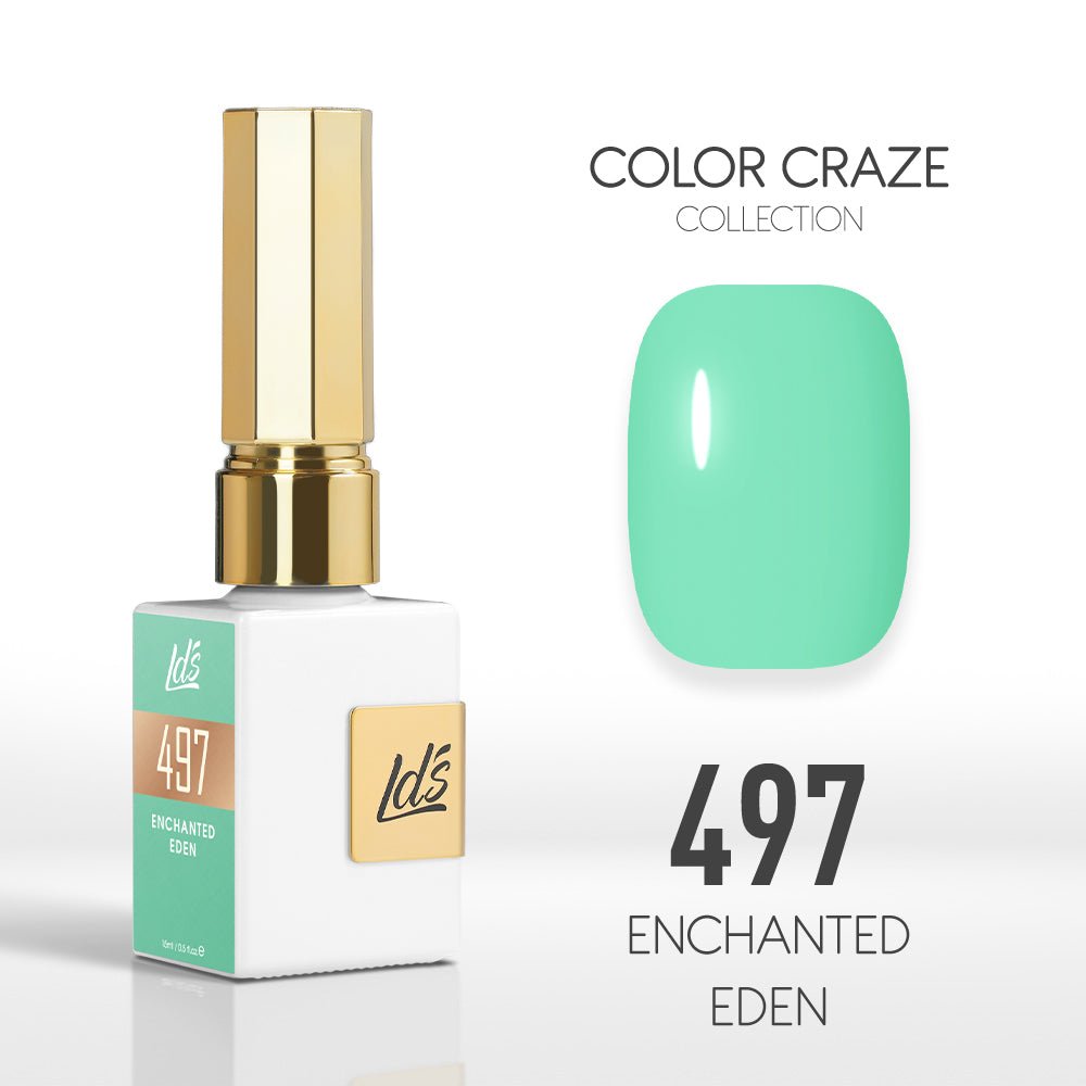 LDS Color Craze Gel Nail Polish - 497 Enchanted Eden - 0.5oz - DTK Nail Supply