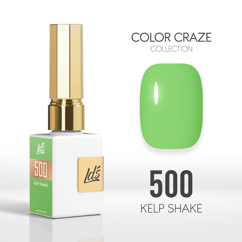 LDS Color Craze Gel Nail Polish - 500 Kelp Shake - 0.5oz - DTK Nail Supply