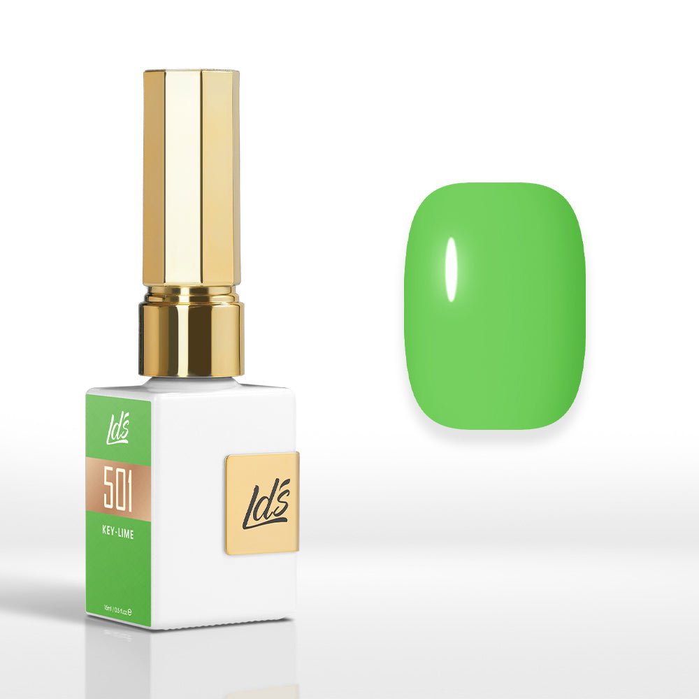 LDS Color Craze Gel Nail Polish - 501 Key - Lime - 0.5oz - DTK Nail Supply