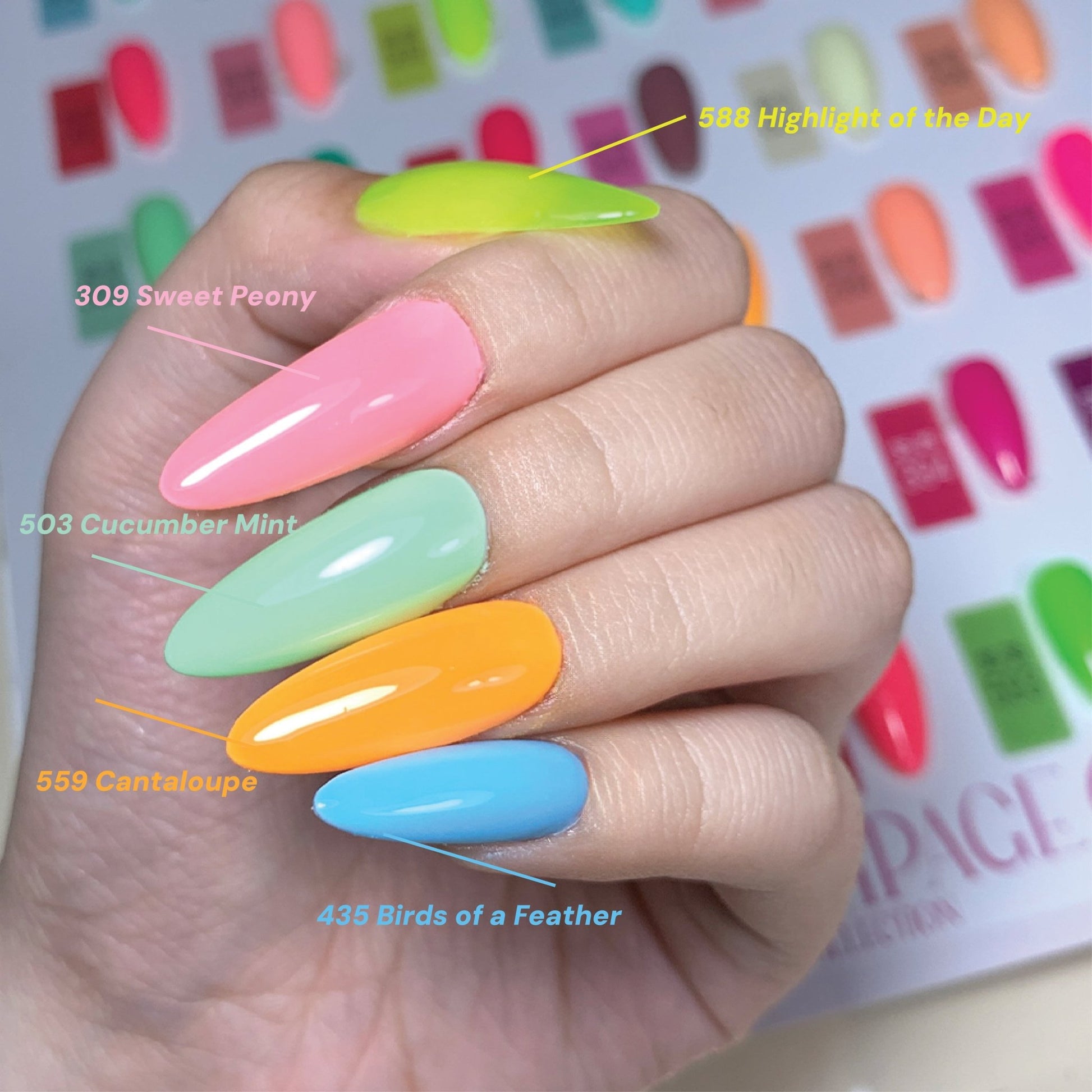 LDS Color Craze Gel Nail Polish - 503 Cucumber Mint - 0.5oz - DTK Nail Supply