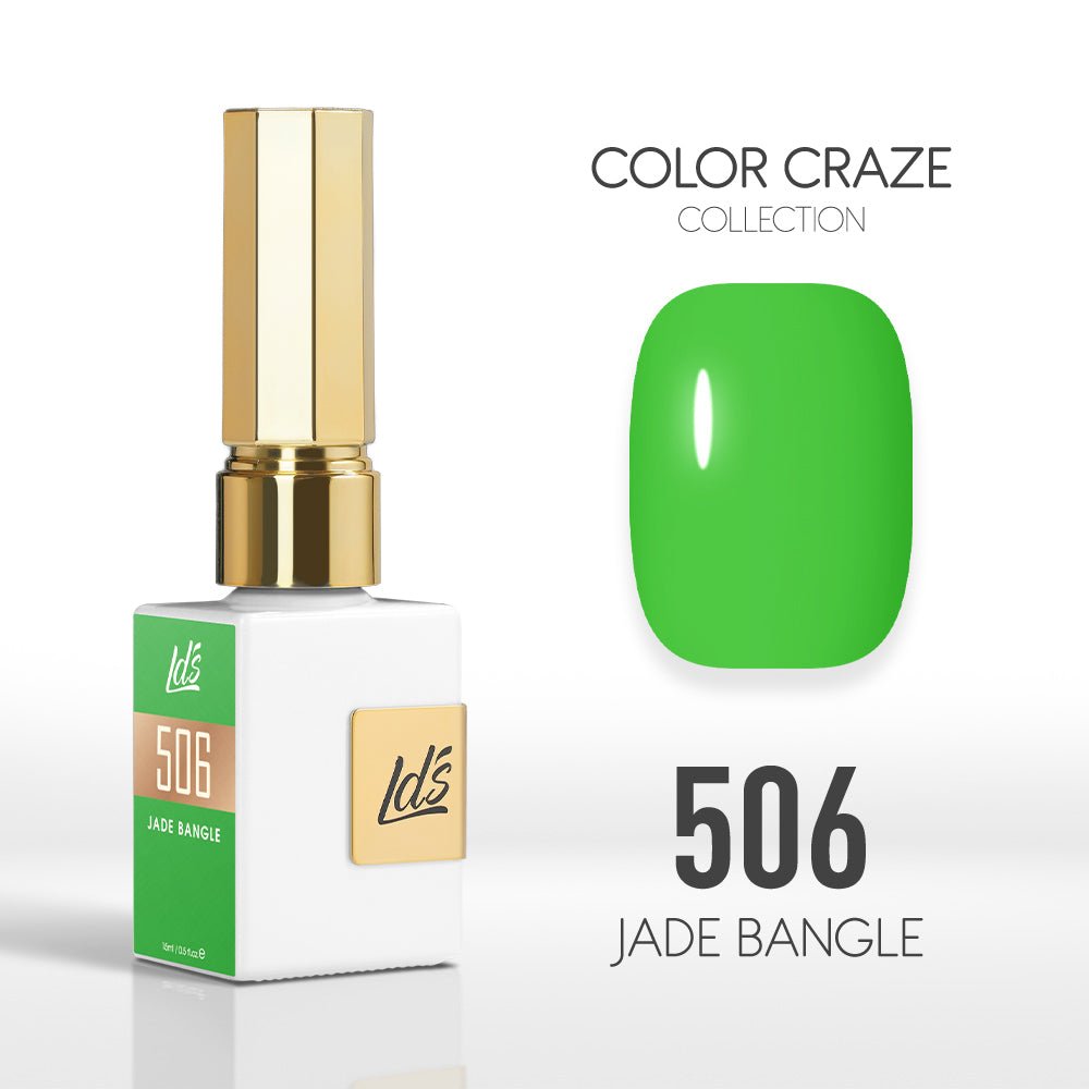 LDS Color Craze Gel Nail Polish - 506 Jade Bangle - 0.5oz - DTK Nail Supply