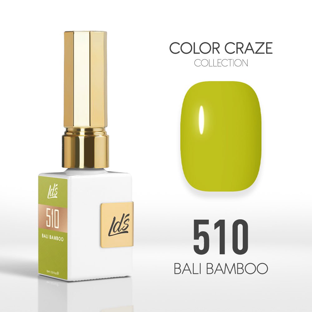 LDS Color Craze Gel Nail Polish - 510 Bali Bamboo - 0.5oz - DTK Nail Supply