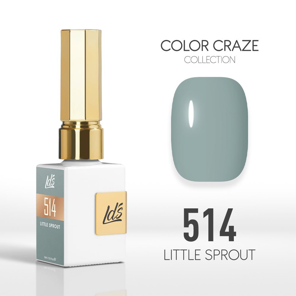 LDS Color Craze Gel Nail Polish - 514 Little Sprout - 0.5oz - DTK Nail Supply