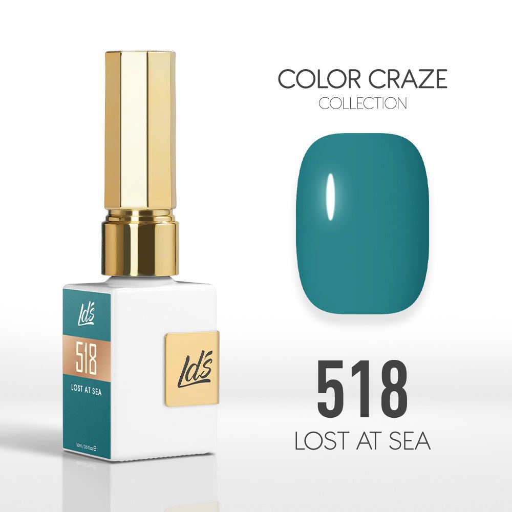 LDS Color Craze Gel Nail Polish - 518 Lost at Sea - 0.5oz - DTK Nail Supply