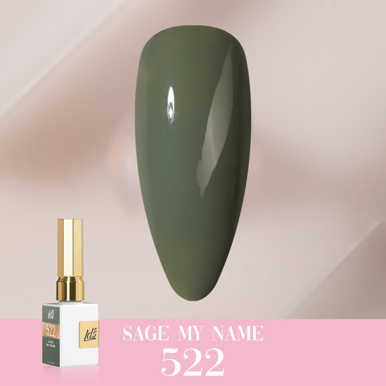 LDS Color Craze Gel Nail Polish - 522 Sage my Name - 0.5oz - DTK Nail Supply