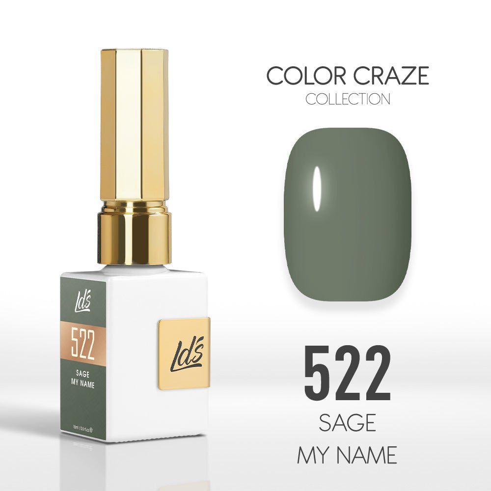 LDS Color Craze Gel Nail Polish - 522 Sage my Name - 0.5oz - DTK Nail Supply