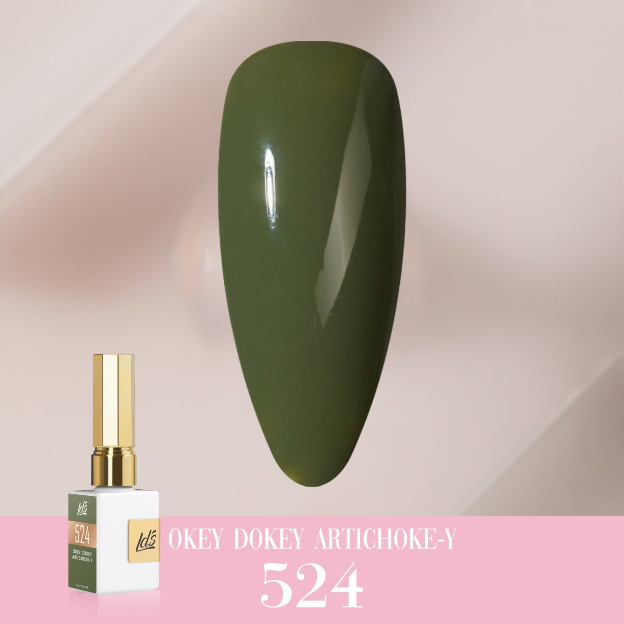 LDS Color Craze Gel Nail Polish - 524 Okey Dokey Artichoke - y - 0.5oz - DTK Nail Supply