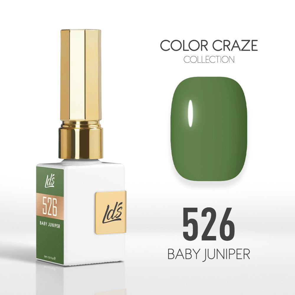 LDS Color Craze Gel Nail Polish - 526 Baby Juniper - 0.5oz - DTK Nail Supply