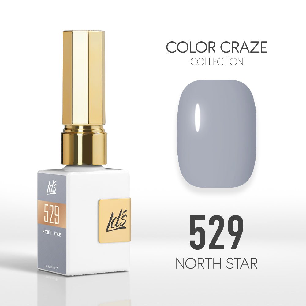 LDS Color Craze Gel Nail Polish - 529 North Star - 0.5oz - DTK Nail Supply