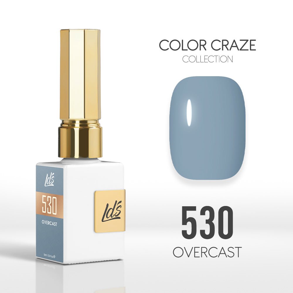 LDS Color Craze Gel Nail Polish - 530 Overcast - 0.5oz - DTK Nail Supply