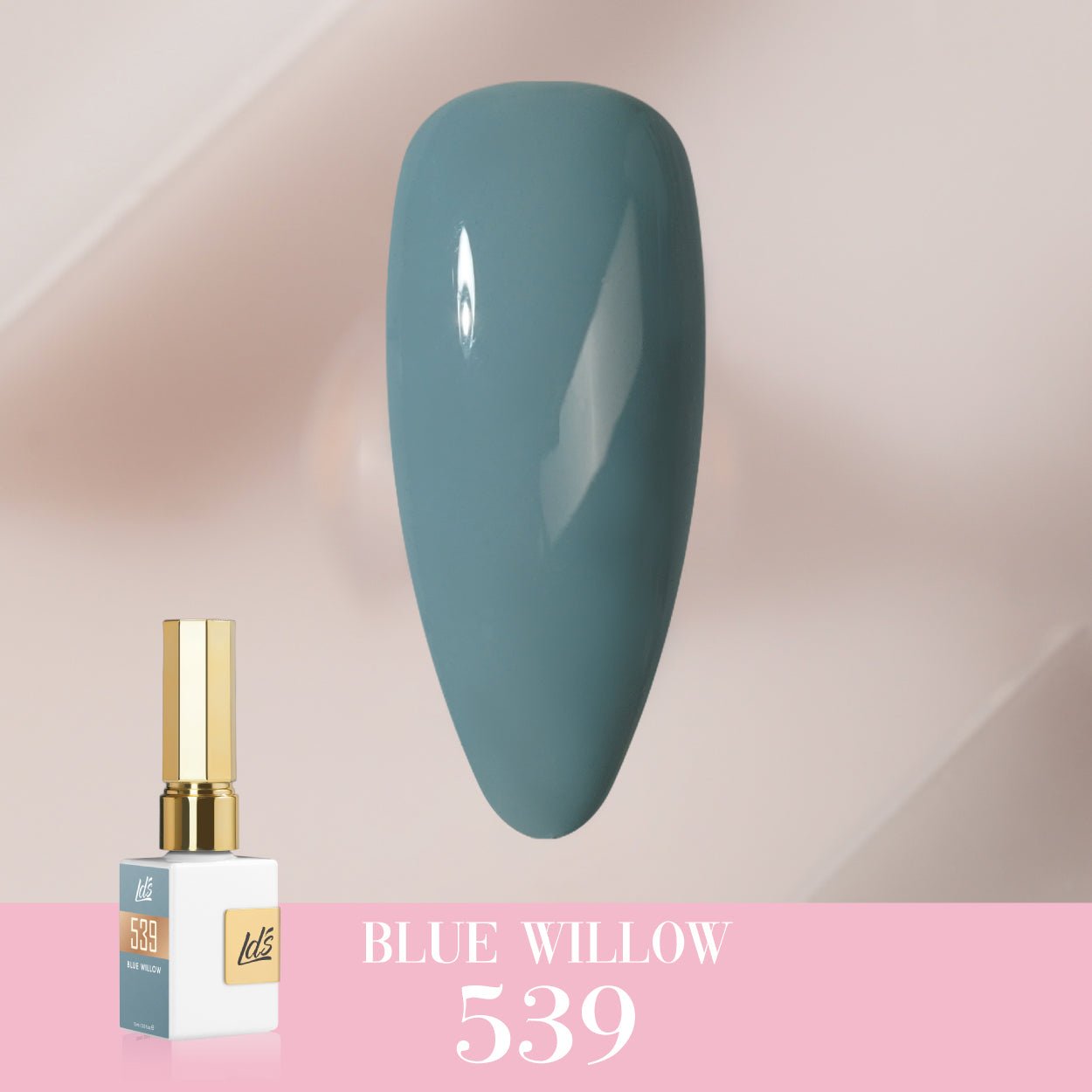 LDS Color Craze Gel Nail Polish - 539 Blue Willow - 0.5oz - DTK Nail Supply
