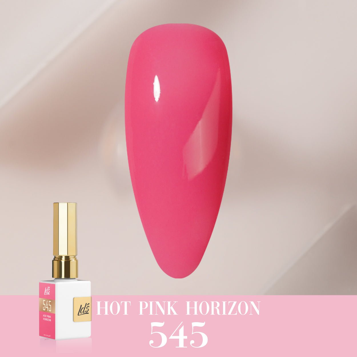 LDS Color Craze Gel Nail Polish - 545 Hot Pink Horizon - 0.5oz - DTK Nail Supply