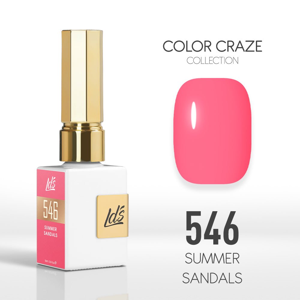 LDS Color Craze Gel Nail Polish - 546 Summer Sandals - 0.5oz - DTK Nail Supply