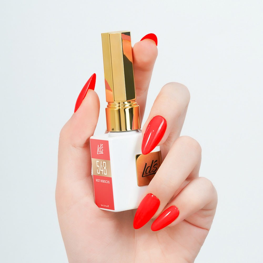 LDS Color Craze Gel Nail Polish - 548 Hot Hibiscus - 0.5oz - DTK Nail Supply
