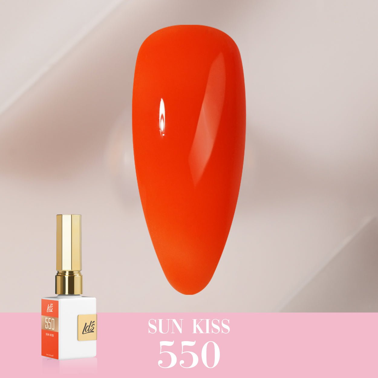 LDS Color Craze Gel Nail Polish - 550 Sun Kiss - 0.5oz - DTK Nail Supply