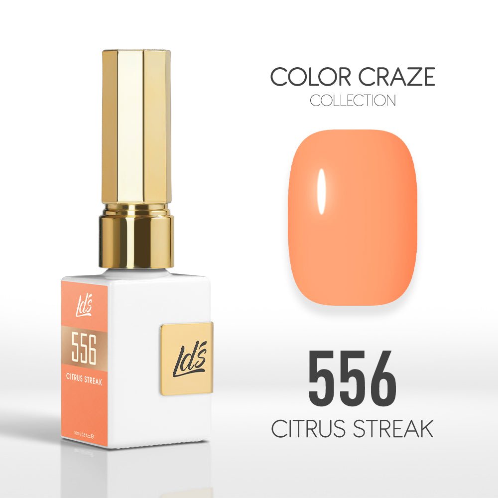 LDS Color Craze Gel Nail Polish - 556 Citrus Streak - 0.5oz - DTK Nail Supply